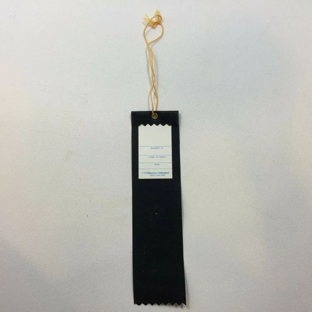 Affluence Unlimited Outstanding Reader Black Gold Ribbon Bookmark 8